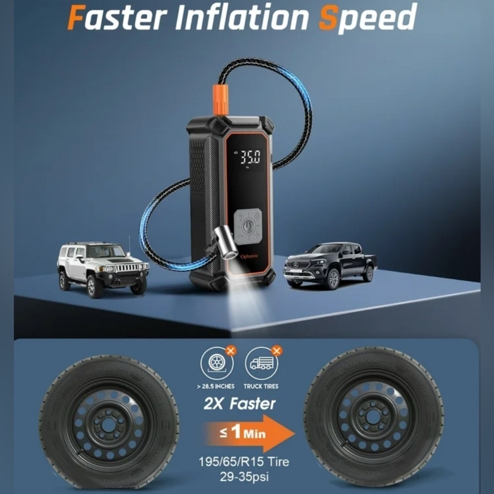 Portable Tire Inflator with Digital Display - Picture 2 of 4